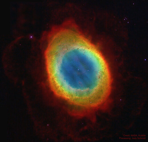 哈勃拍摄的环状星云 M57