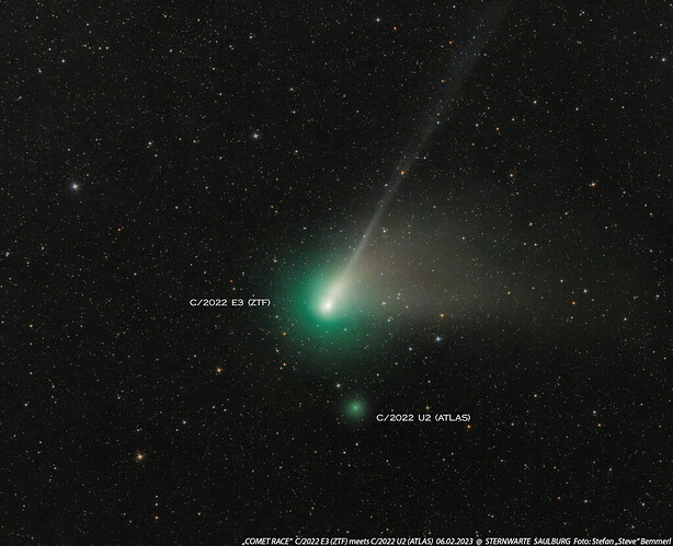 ZTF 彗星遇见 ATLAS 彗星