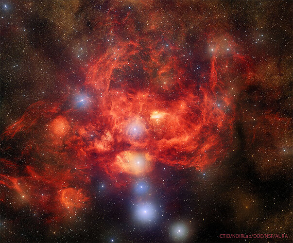 NGC 6357：龙虾星云