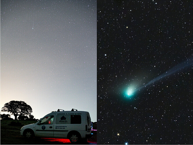 肉眼可见的 ZTF 彗星
